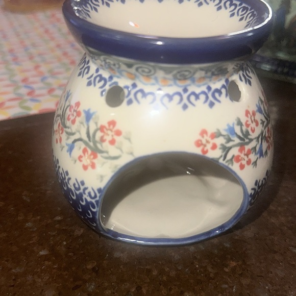 Beautiful wax or oil burner polish pottery unikat - Picture 2 of 7